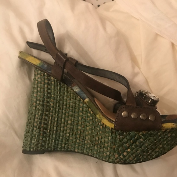 Sam Edelman high heel platform wedge sandal - Picture 1 of 6